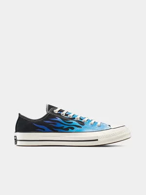 Converse Men's Chuck 70 Flame Black/Blue Sneaker