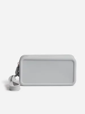 Beauty Box - On The Go - Silicone Travel Pouch - Rect Grey