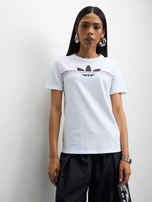 adidas Originals Women's 80s Logo White T-shirt