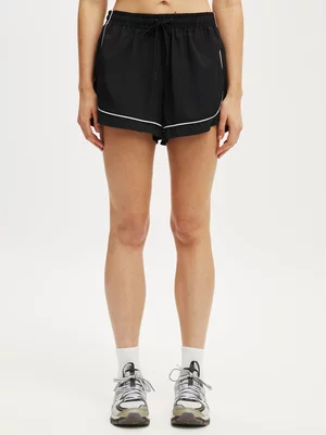 Women's Cotton On Black Active Woven Curved Hem Shorts