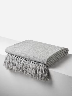 Grace Penelope Chenille Throw Silver 150x180