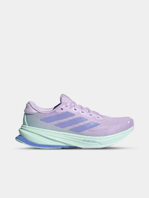 adidas Womans Supernova Rise 2 Lavendar/Blue Running Shoes