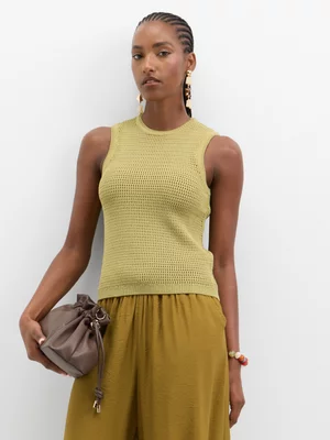 Exact Women's Olive Knit Vest 
