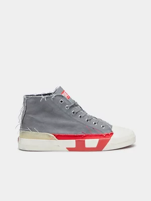 Men's Diesel Grey S-D-Verse Mid Sneakers