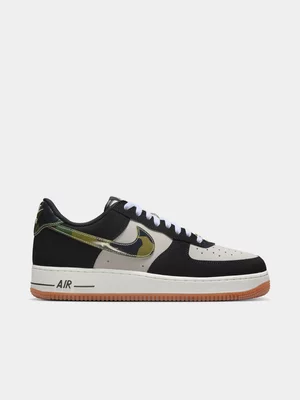 Nike Men's Air Force 1 Low Retro Gum Brown/Black/White Sneaker