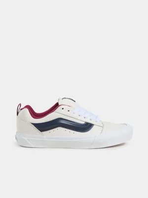 Vans Men's Knu Skool Leather White/Navy Sneaker