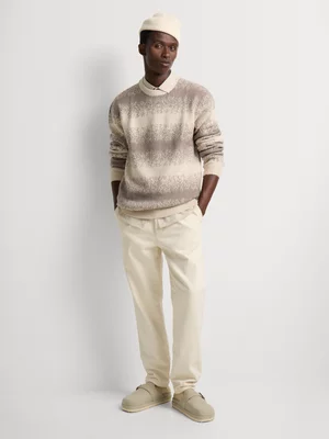Markham Men's Relaxed Fit Ombre Natural Knitwear