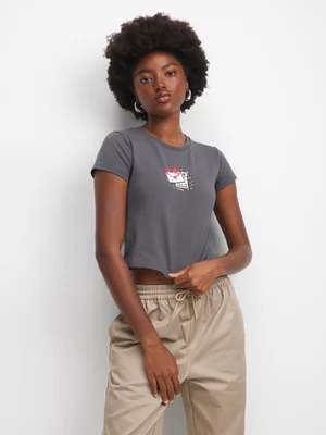 Converse Women's Love Letter Black T-Shirt