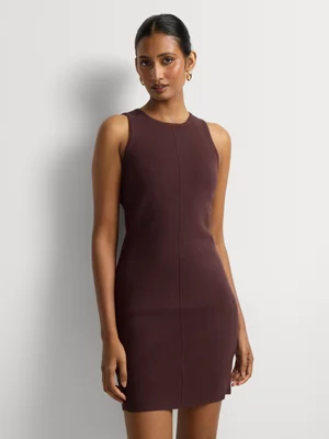 Bodycon Open Back Knitwear Mini Dress