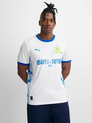 Puma Mens Mamelodi Sundowns Away 25/26 White Stadium Jersey