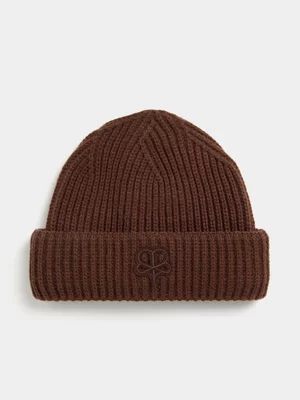 Anatomy Unisex Micro Brown Beanie