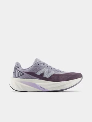 New Balance Womens Fuelcell Rebel V5 Grey/Purple Running Shoes 