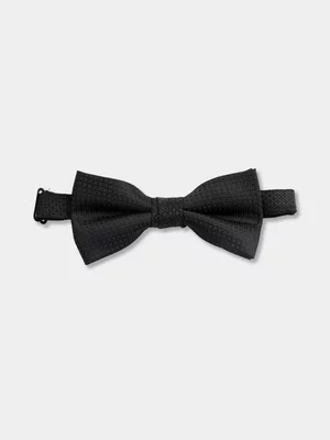 Markham Men's Classic Twill Black Bow Tie