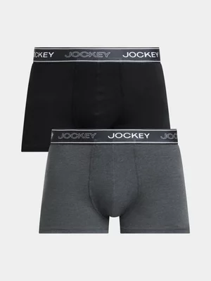 Jockey Men's Multicolour Trunk 2 Pack