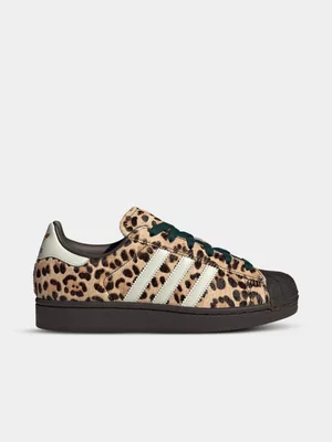 adidas Originals Women's Superstar II Brown/Ivory Sneaker