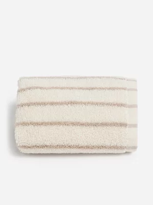 Jet Home Stone Cassandra Stripe Guest Towel
