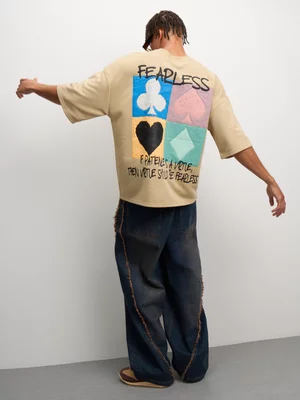 The FIX Men's Stone Fearless Puff Print Top