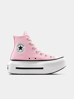 Converse Women's CTAS Lift Double Stack Pink/White Sneaker