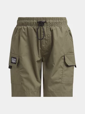 Exact Younger Boy's Fatigue Utility Poplin Shorts 