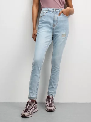 Redbat Women's Light Wash High Rise Skinny Jeans 