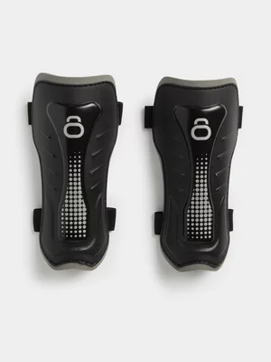 TS Black/Silver Soccer Shin Guards