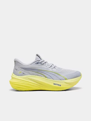 Puma Mens Magmax Nitro 2 Grey/Yellow Running Shoes 