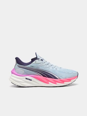 Puma Womens Velocity Nitro 4 X Hyrox Pink/Plum Running Shoes 
