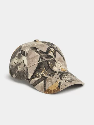 The FIX Unisex Abstract Print Camo Peak Cap