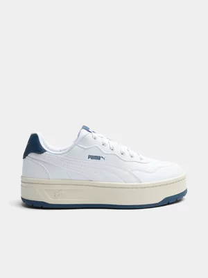 Women's Puma Court Lally Skye White/Blue Sneaker