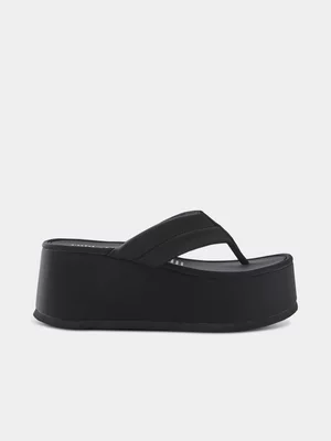 Women's Cotton On Black Byron Platform Sandals