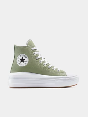 Converse Womens Chuck Taylor All Star Move Light Field/White/Black Platform Sneakers 