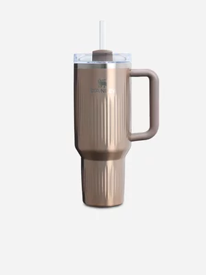 Stanley Quencher H2.0 FlowState Fluted Pale Gold Shine Tumbler 1.18L