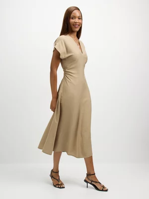 Exact Women's Fatigue Ruched Midi Dress