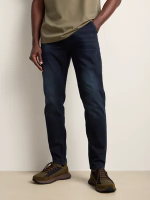 Fabiani Men's Blue Dark Wash Denim Jeans