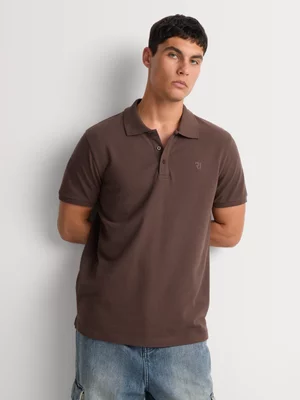 Relay Jeans Men's Simplified Pique Chocolate Golfer