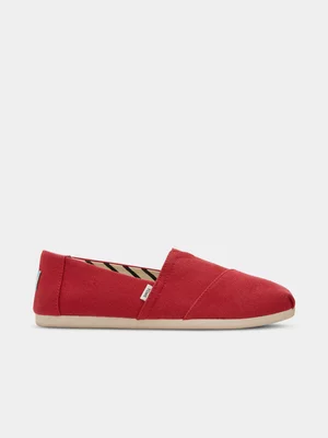 Women's TOMS Red Alpargata Classic Shoes