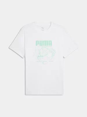 Puma Men's Graphics Spaghetti White T-shirt