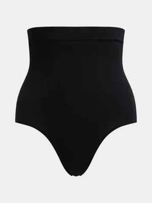 Exact Women's Black High Waist Bikini Shapewear