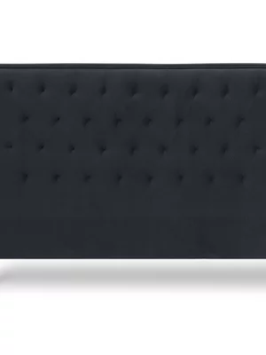Carin Velvet Headboard Charcoal Grey