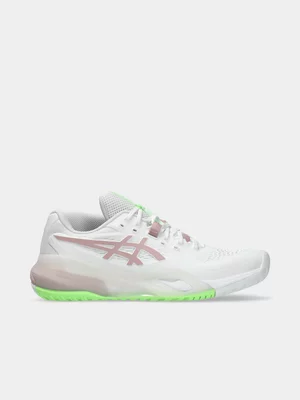 ASICS Womens Gel-Resolution X White/Morganite Tennis Shoes 