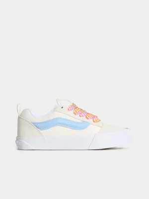 Vans Women's Knu Skool Oversized Lace White/Blue Sneaker