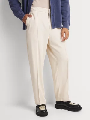 Markham Men's Smart Upstyled Cream Jogger