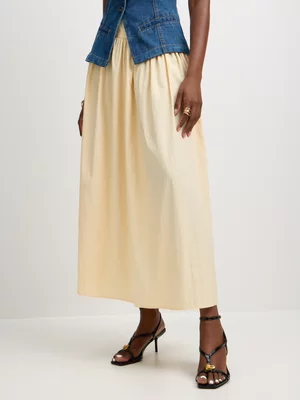 Exact Women's Yellow Full Skirt 