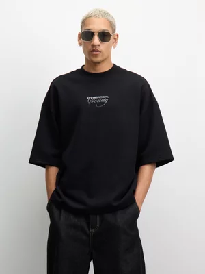 The FIX Men's Black Hyperreal Graphic Top