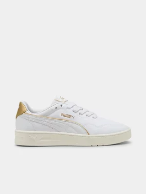 Women's Puma Court Lally White/Gold Sneaker