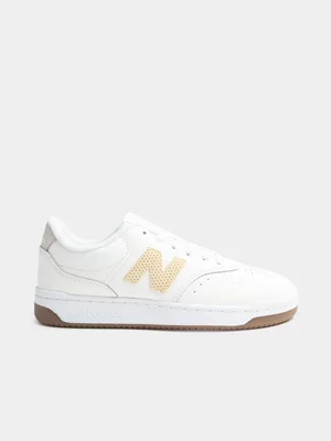 Women's New Balance BB80 Off White/Gu Sneaker