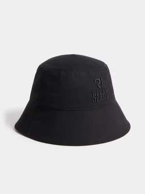 Relay Jeans Men's Plain Black Bucket Hat