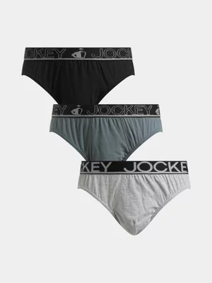 Jockey 3-Pack Grey Briefs