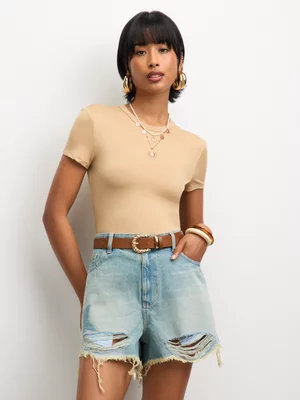 The FIX Women's Stone ITY Crew Top