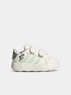 adidas Junior Infant Dino Grand Court White/Mint Sneakers 